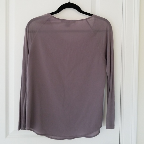 Mixed media long sleeved French Connection shirt - Picture 4 of 4